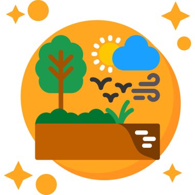 Güneşin arka planının vektör illüstrasyonu