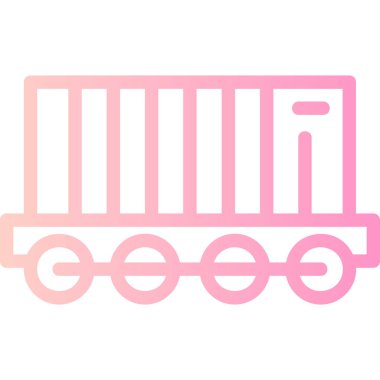 tren. Web simgesi basit illüstrasyon