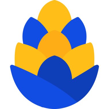 Doldurulmuş Paskalya Yumurtası simgesi - taslak biçimi