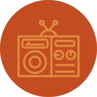 Bir simgenin vektör illüstrasyonu