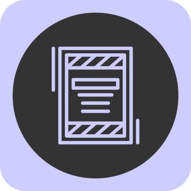 gazete simgesi, vektör illüstrasyonu