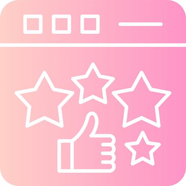 Favori web simgesi vektör illüstrasyonu