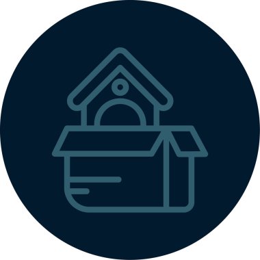 Soyut arkaplanda ev simgesi izole edildi