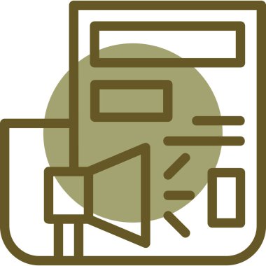 Bir web simgesinin vektör illüstrasyonu