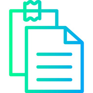 Belge. Web simgesi basit illüstrasyon