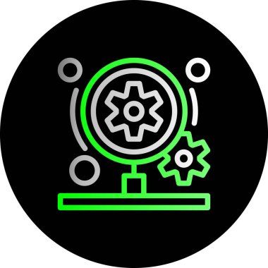 dişli simgesi vektör illüstrasyonu