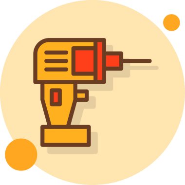 Matkap Makinesi. Basit illüstrasyon