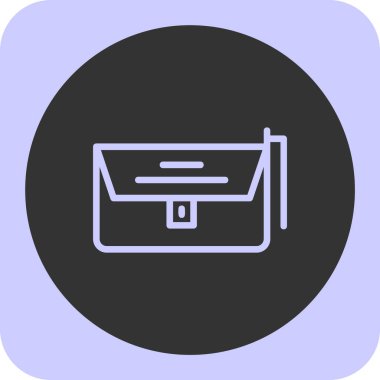 vektör evrak çantası simgesi illüstrasyonu