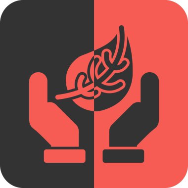 Tek bir el simgesinin vektör illüstrasyonu