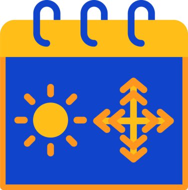 Takvim simgesi vektör illüstrasyonu