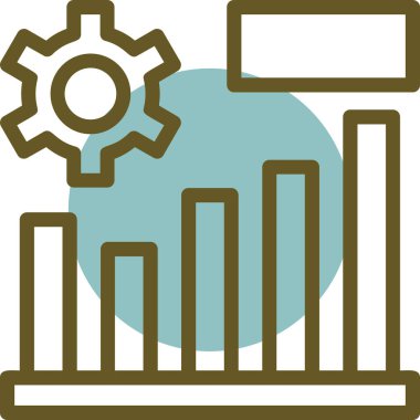 Fabrika. Web simgesi basit illüstrasyon