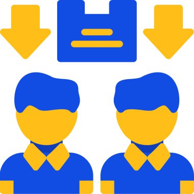 İş adamı simgesi vektör illüstrasyonu