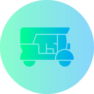 Basit illüstrasyon Tuk-tuk simgesi