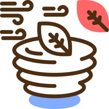 Tatlı ikonu, ana hatlarıyla doldurulmuş.