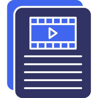 video simgesi vektör illüstrasyonu