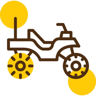 Motorsiklet. Web simgesi basit illüstrasyon