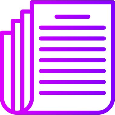 Belge. Web simgesi basit illüstrasyon