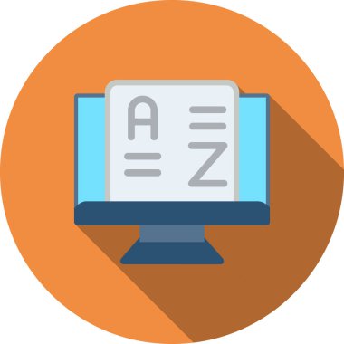 Dosya. Web simgesi basit illüstrasyon