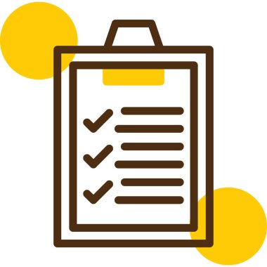 Kontrol listesi simgesi vektör illüstrasyonu