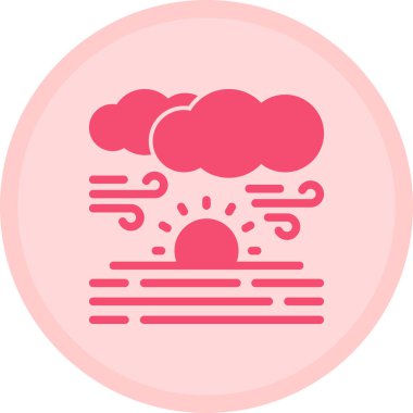 Bulut. Web simgesi basit illüstrasyon