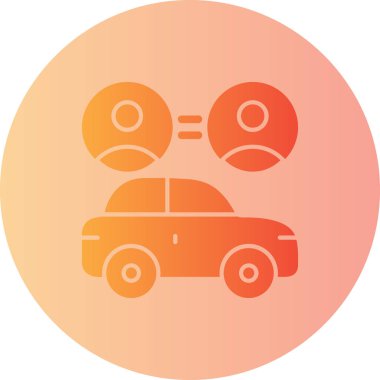 - Araba. Web simgesi basit illüstrasyon