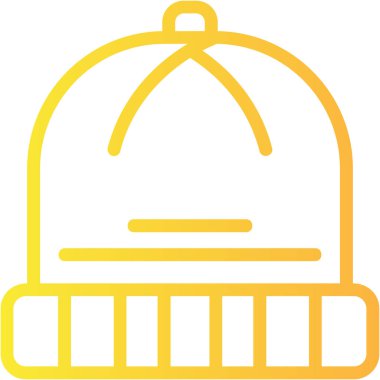 Sıcak kış şapkası simgesi kış kategorisinde