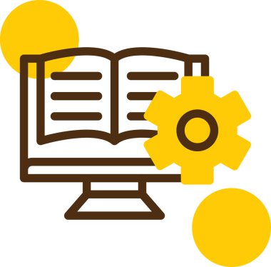 Kitap simgesinin vektör illüstrasyonu