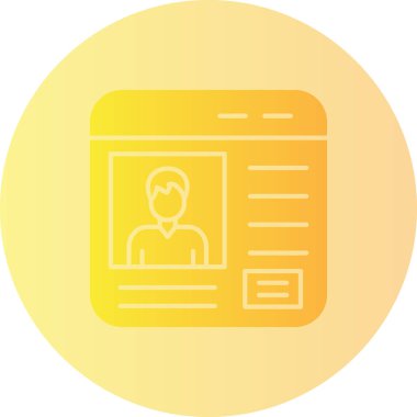 Bir insan simgesinin vektör illüstrasyonu