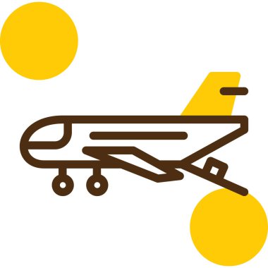 Havaalanı düzlemi vektör simgesi