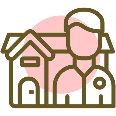 ev vektörü simgesi modern basit illüstrasyon