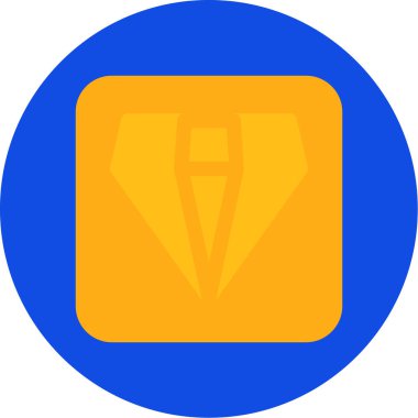 Sarı ve mavi bir kalkan simgesinin gösterimi