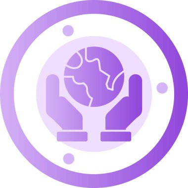 Küresel simge vektör illüstrasyonu