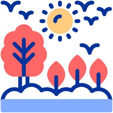 Şirin bir çizgi film tarzının vektör çizimi