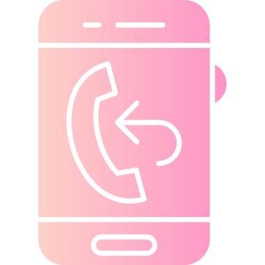 Akıllı telefon simgesinin vektör illüstrasyonu