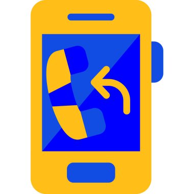 cep telefonu ikonu vektör illüstrasyonu