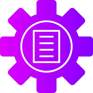 dişli simgesi, vektör illüstrasyonu basit tasarım