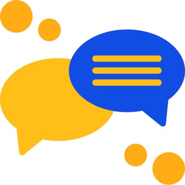 Sohbet mesajı. Basit resimleme