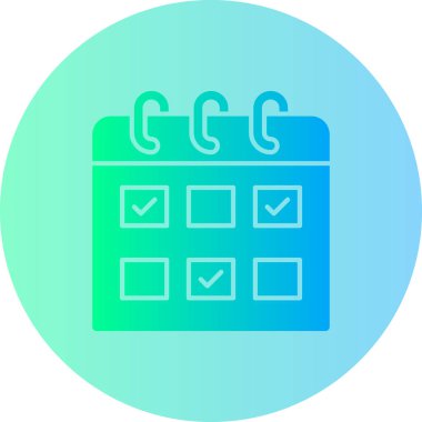 Takvim. Web simgesi basit illüstrasyon