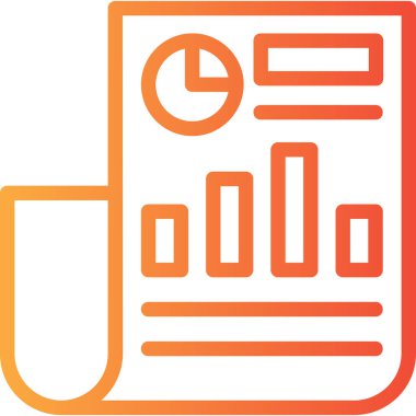 Analiz çizelgesi rapor simgesi ana hatları biçiminde