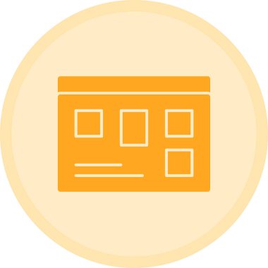 Bina. Web simgesi basit illüstrasyon