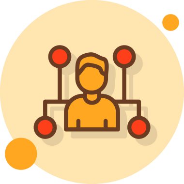 İnsanlar. Web simgesi basit illüstrasyon