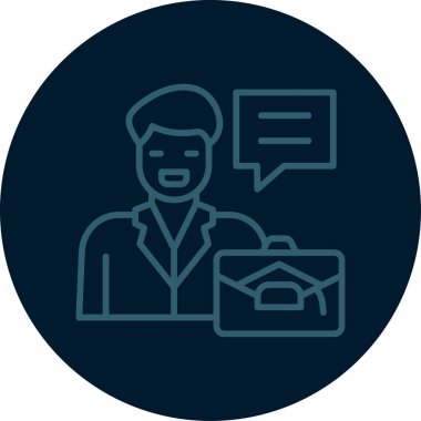 Müşteri hizmeti simgesi, vektör illüstrasyonu