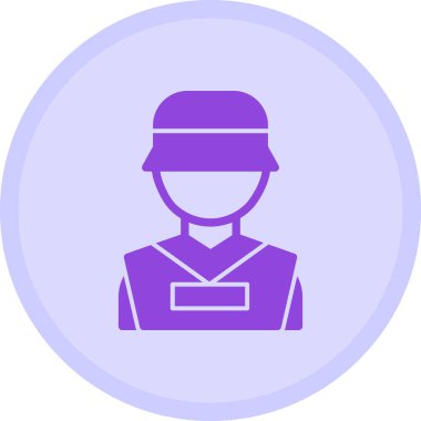 Polis. Web simgesi basit illüstrasyon