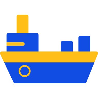 Gemi. Web simgesi basit illüstrasyon