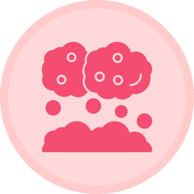 Beyin. Web simgesi basit illüstrasyon