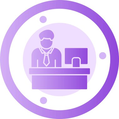 Bir kadın simgesinin vektör illüstrasyonu