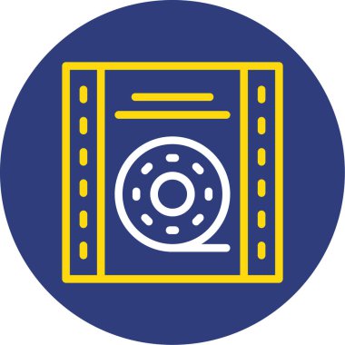 Modern oto tamir simgesinin vektör illüstrasyonu