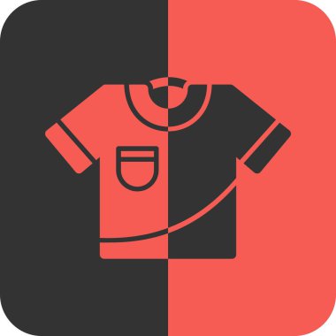 Gömlek simge vektör beyaz zemin üzerine gömlek izole işareti