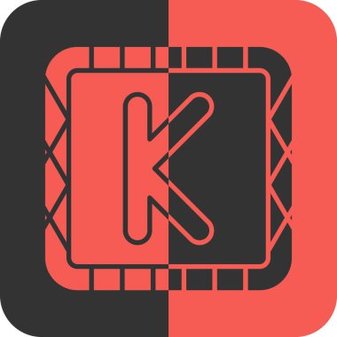 Siyah kırık araba simgesi beyaz arkaplanda izole edildi. Kırık araba işareti. Kırmızı kare düğme. vektör.