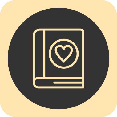 Kalp simgesinin vektör illüstrasyonu